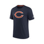 Men's Navy Chicago Bears Rewind Playback Logo Tri-Blend T-shirt