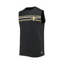 Men's Heathered Black New Orleans Saints Brushed Sleeveless Tank Top