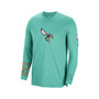 Men's Mint Charlotte Hornets 2022/23 City Edition Pregame Warmup Long Sleeve Shooting Shirt