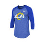 Men's Threads Matthew Stafford Royal Los Angeles Rams Super Bowl LVI Name Number Raglan 3/4 Sleeve T-shirt