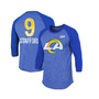 Men's Threads Matthew Stafford Royal Los Angeles Rams Super Bowl LVI Name Number Raglan 3/4 Sleeve T-shirt