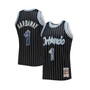 Men's Penny Hardaway Black Orlando Magic 1994-95 Hardwood Classics 75th Anniversary Diamond Swingman Jersey