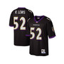 Men's Ray Lewis Black Baltimore Ravens 2004 Authentic Throwback Retired Player Jersey