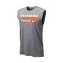 Men's Heathered Gray Clemson Tigers Wordmark Drop Legend Performance Tank Top