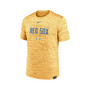 Men's Gold Boston Red Sox City Connect Velocity Practice Performance T-shirt