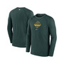 Men's Green, Oakland Athletics Game Authentic Collection Performance Raglan Long Sleeve T-shirt