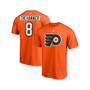 Men's Dave Schultz Orange Philadelphia Flyers Authentic Stack Retired Player Nickname and Number T-shirt
