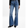 Women's High-Waist Wideleg with Seams Jeans