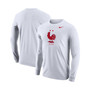 Men's White France National Team Core Long Sleeve T-shirt