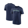 Men's Navy Seattle Mariners New Legend Wordmark T-shirt
