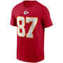 Men's Travis Kelce Red Kansas City Chiefs Name and Number T-shirt