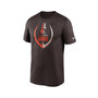 Men's Brown Cleveland Browns Icon Legend Performance T-shirt