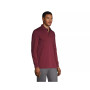 Men's Tall Long Sleeve Super Soft Supima Polo Shirt with Pocket