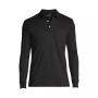 Men's Tall Long Sleeve Super Soft Supima Polo Shirt with Pocket