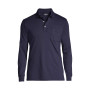 Men's Tall Long Sleeve Super Soft Supima Polo Shirt with Pocket