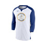 Men's White, Royal Milwaukee Brewers Rewind 3/4-Sleeve T-shirt