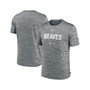 Men's Heather Gray Atlanta Braves Authentic Collection Velocity Performance Practice T-shirt