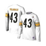 Men's Troy Polamalu White Pittsburgh Steelers 2007 Retired Player Name and Number Long Sleeve T-shirt