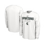 Men's White Michigan State Spartans On Court Long Sleeve T-shirt