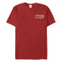 Marvel Men's Comic Logo Simple White Box Short Sleeve T-Shirt