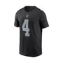 Men's Derek Carr Black Las Vegas Raiders Name and Number T-shirt