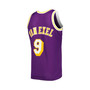 Men's Nick Van Exel Purple Los Angeles Lakers 1996-97 Hardwood Classics Swingman Jersey