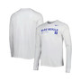 Men's White Duke Blue Devils Team Practice Performance Long Sleeve T-shirt