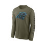 Men's Olive Carolina Panthers 2022 Salute to Service Long Sleeve T-shirt