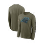 Men's Olive Carolina Panthers 2022 Salute to Service Long Sleeve T-shirt