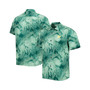 Men's Green Oakland Athletics Bahama Coast Luminescent Fronds IslandZone Button-Up Camp Shirt