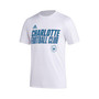 Men's White Charlotte FC Team Jersey Hook AEROREADY T-shirt