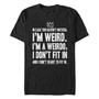 Men's Riverdale Jughead I'm Weird Short Sleeve T-shirt