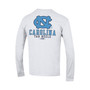 Men's White North Carolina Tar Heels Team Stack Long Sleeve T-shirt
