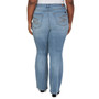 Plus Size Tummyless High Rise Flare Jeans