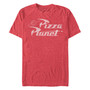 Men's Disney Pixar Toy Story Pizza Planet Logo Short Sleeve T-shirt