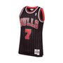 Men's Toni Kukoc Black Chicago Bulls 1995-96 Hardwood Classics Swingman Player Jersey
