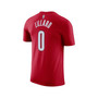 Men's Brand Damian Lillard Red Portland Trail Blazers 2022/23 Statement Edition Name and Number T-shirt