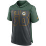 Men's Heather Charcoal, Green Green Bay Packers Performance Hoodie T-shirt
