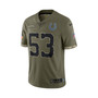Men's Shaquille Leonard Olive Indianapolis Colts 2022 Salute To Service Limited Jersey