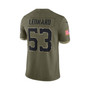 Men's Shaquille Leonard Olive Indianapolis Colts 2022 Salute To Service Limited Jersey