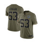 Men's Shaquille Leonard Olive Indianapolis Colts 2022 Salute To Service Limited Jersey