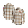 Men's NFL x Darius Rucker Collection by Tan Denver Broncos Flannel Long Sleeve Button-Up Shirt