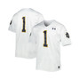 Men's #1 White Notre Dame Fighting Irish Premier Limited Jersey