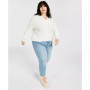Trendy Plus Size Ripped Mom Jeans