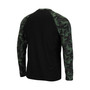Men's Black Arkansas Razorbacks OHT Military-Inspired Appreciation Camo Raglan Long Sleeve T-shirt