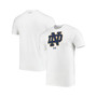 Men's White Notre Dame Fighting Irish School Logo Performance Cotton T-shirt