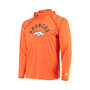 Men's Orange Denver Broncos Raglan Long Sleeve Hoodie T-shirt