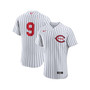 Men's Mike Moustakas White Cincinnati Reds 2022 MLB at Field of Dreams Game Authentic Player Jersey