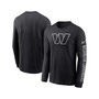 Men's Black Washington Commanders RFLCTV Name And Logo T-shirt