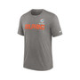 Men's Heather Charcoal Miami Dolphins Team Tri-Blend T-shirt